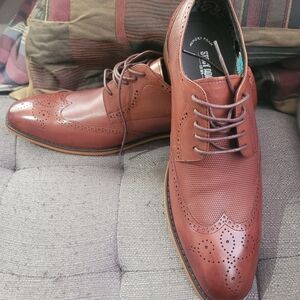 Stacy Adams Men's Brown Wingtip Oxford Dress Shoes